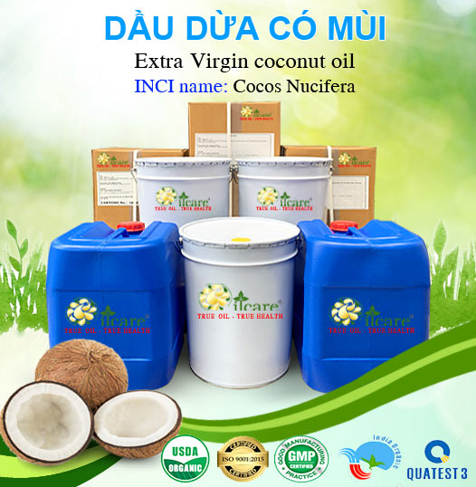 Bán Sỉ Dầu Dừa Ép Lạnh Nguyên Chất - Số Lượng Lớn (Lít, Kg) - Giá Cả Cạnh Tranh