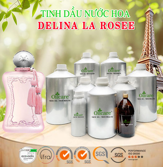 Nước hoa gốc DELINA LA ROSEE bán buôn giá sỉ theo lít